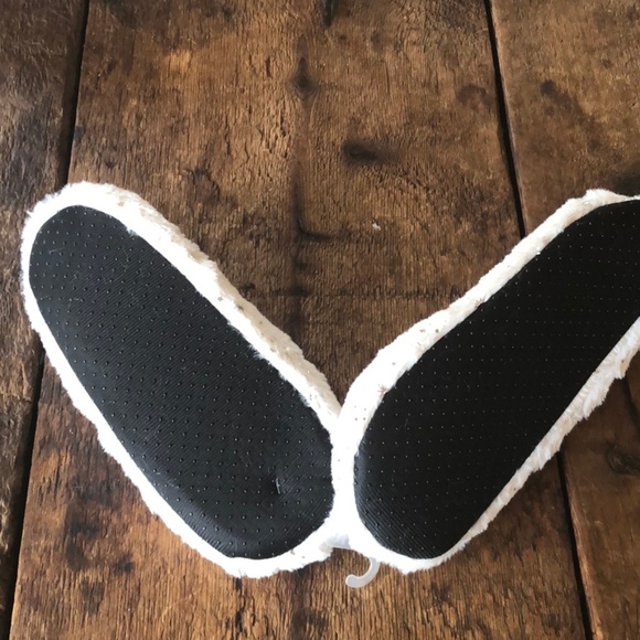 Cream Shimmer and Shine Faux Fur Slippers - Picture 2 of 3